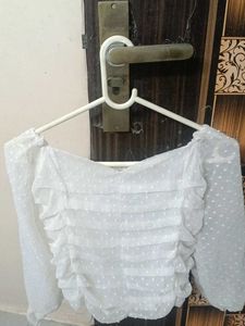 white net partywear top