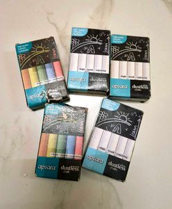 Apsara Dustless Chalk - Assorted & White