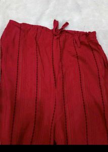 Black kurta with beautiful red palazz