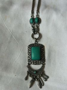 Boho Turquoise Pendant Necklace