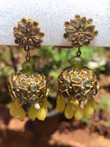 parrot green jhumka❤️🌟😌