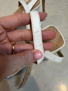 White used heels 39