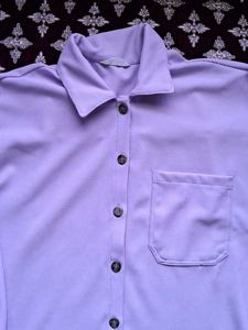 Lavender Button-Up Shirt