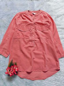 Chic Pink Button-Up Top