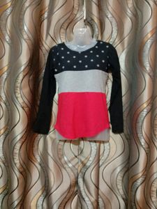Three Shaded Top For Girls