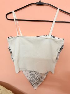 Bandana Print Crop Top💗