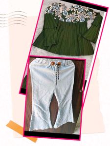 Blue Pearl Jeans with free top