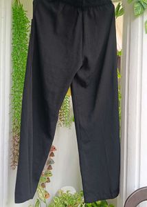 Classic Black Wide-Leg Trousers