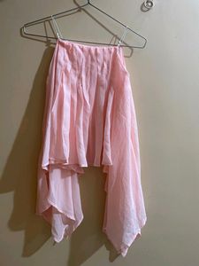 Light Pink Sleeveless Top For Women 💗