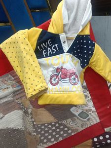 Baby Girls Yellow Hoodie