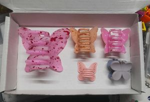 Cute Butterfly Hair Claw Clips Set