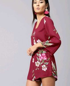 Floral Print Romper