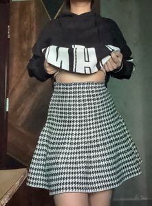 Houndstooth Skirt