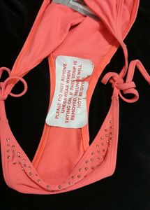 Coral Bikini Bottom / Panty