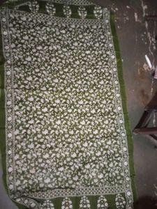 Beautiful Green Floral dupatta