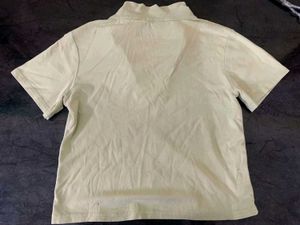 Light Green Collared Polo Top