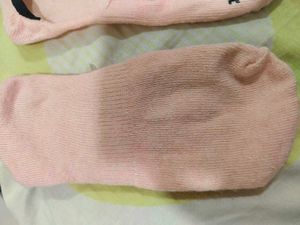 2 combo Cute Pink No-Show Socks