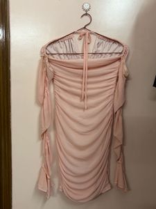 Pink Ruffle Mesh dress