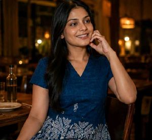 Boho Blue Printed Kurta