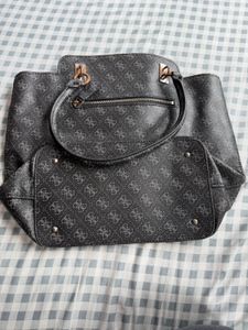 Guess 1981 Monogram Tote Bag - Black