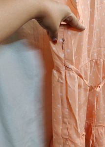 🆕 “Purple State” Peach Ruffled Top