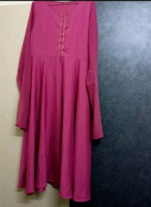 Pink Kurti With Dupatta From Myntra
