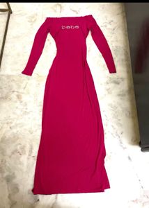 bebe slit maxi dress