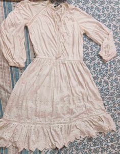 Boho Eyelet Midi Dress