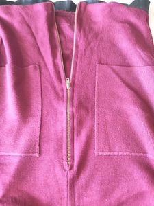 Burgundy Straight strachable Skirt