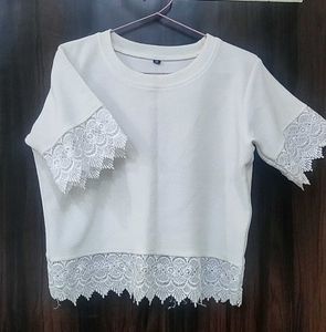 Lace Trim Top