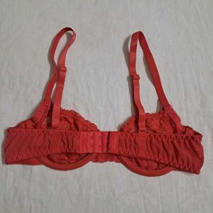 Sexy Red Lace Underwire Bra