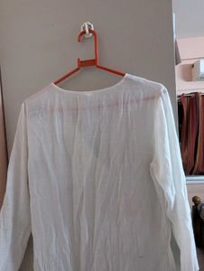 COTTON WHITE BIKINI COVER UP/KURTI 🤍🪷
