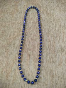 Elegant Blue Beaded Necklace