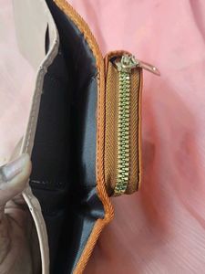 Orange flower wallet