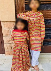 Colorful Striped Ethnic Set