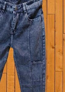 Size 30 Blue Wash Denim Baggy Jeans