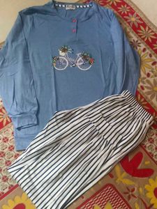 Cute Pajama Set - Bike Design