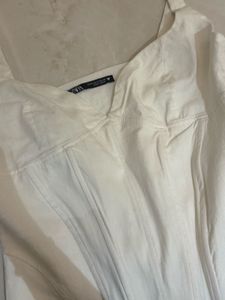 Zara White Corset Top