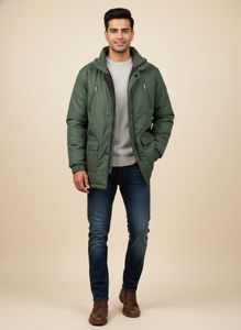 Green Casual Jacket