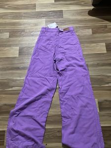 Purple Wide Leg Pants