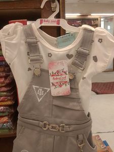 Cute Baby Girls Overalls Set