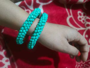 Turquoise Beaded Bangle Set