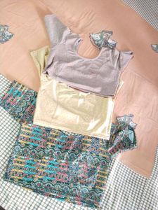 combo of 5 Teal Textured Blouse