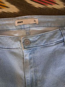 Light Wash Denim Shorts