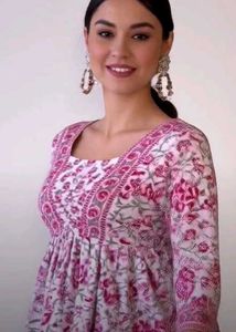 Boho Floral Print Tunic Top