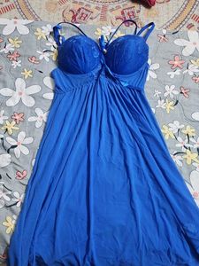 Royal Blue Babydoll Nightie