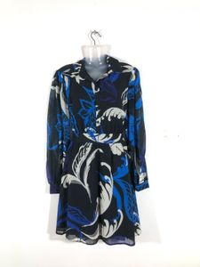 Black Printed A-Line Dress (Women’s)
