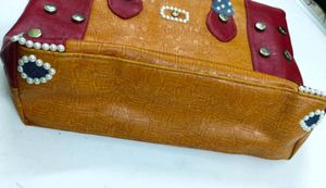 Hand bag pearls Stone large purse unique fancy