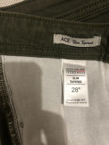 Olive Green Slim Fit Chinos