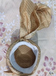 Golden Brocade Turban (Pagri) Sehra for Sherwani